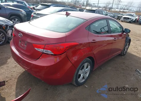2013 Hyundai Elantra Gls z USA, uszkodzony, nr VIN KMHDH4AE9DU805176